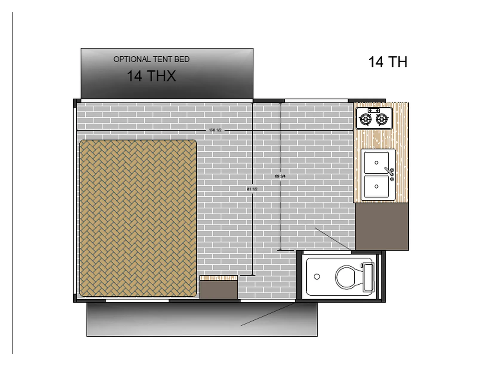 2026 Sunset Park RV SUNLITE 14TH floorplan
