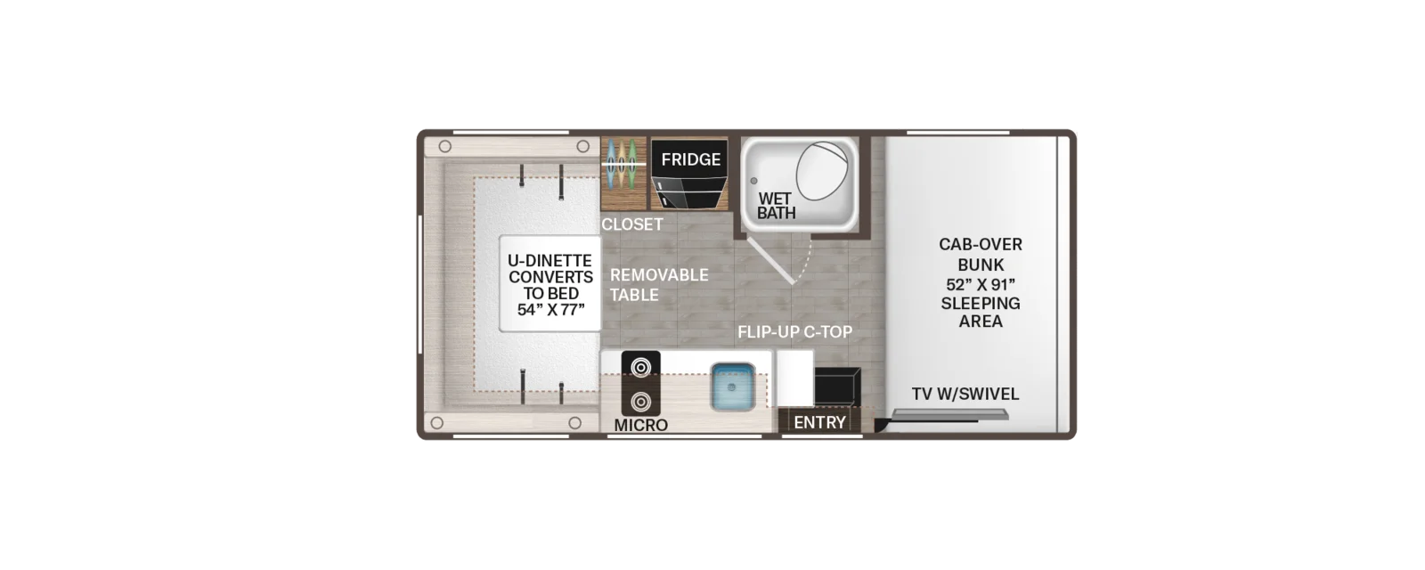 2026 THOR CHATEAU 19Z floorplan