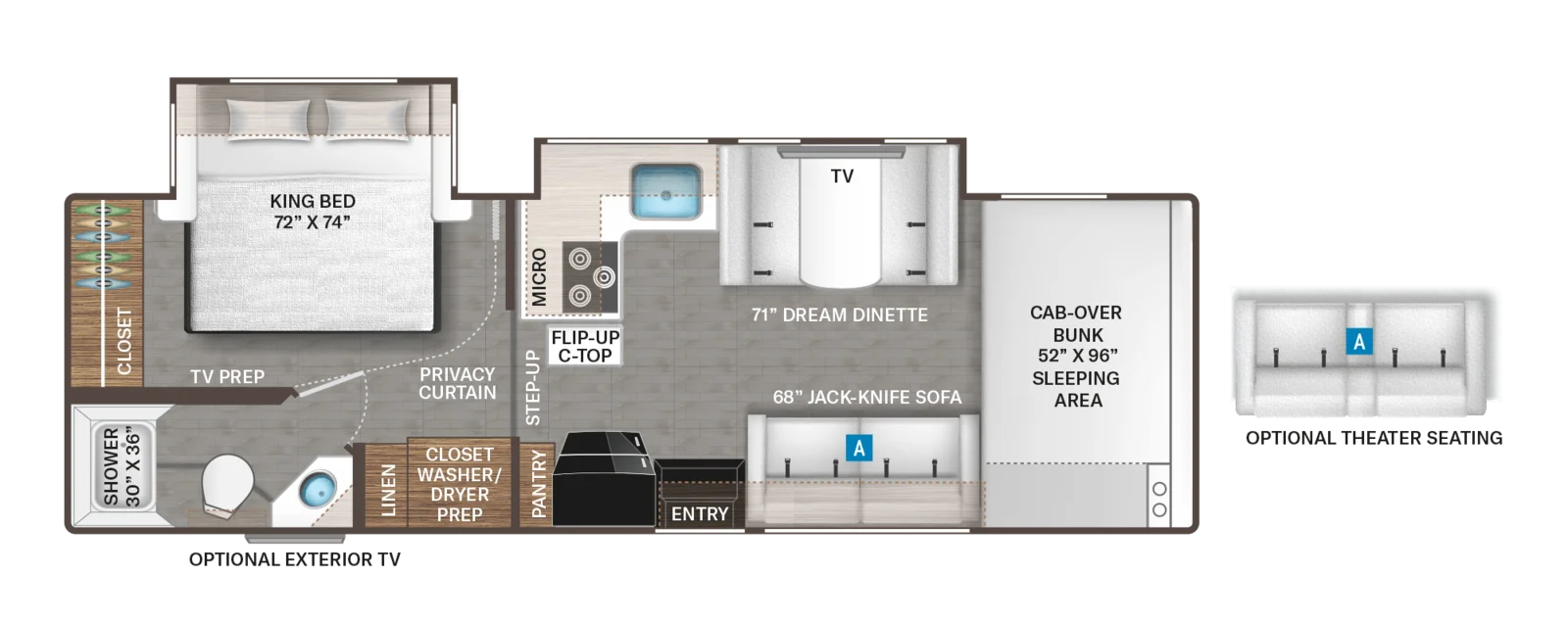 2026 THOR CHATEAU 29K floorplan