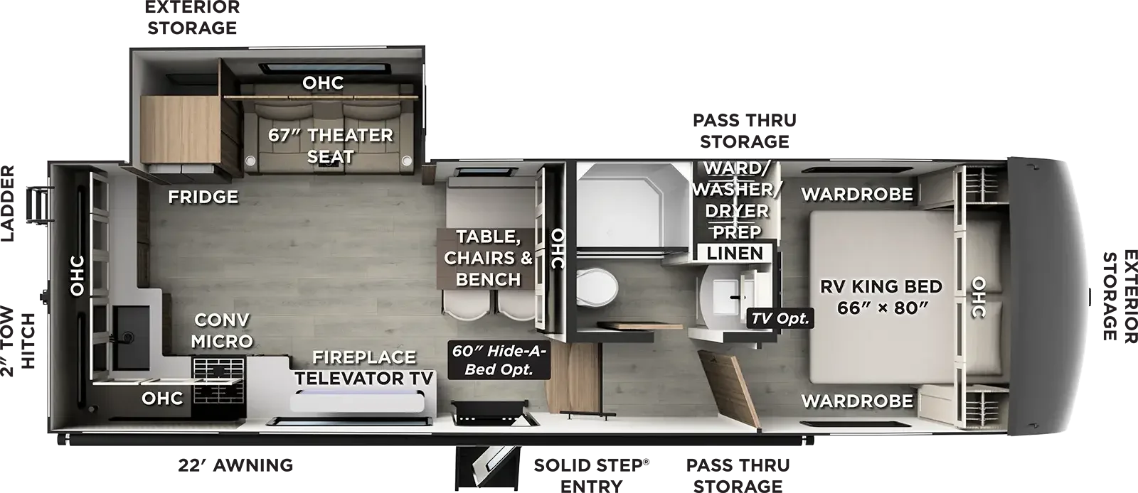 2027 Forest River Flagstaff Super Lite 301CRK floorplan