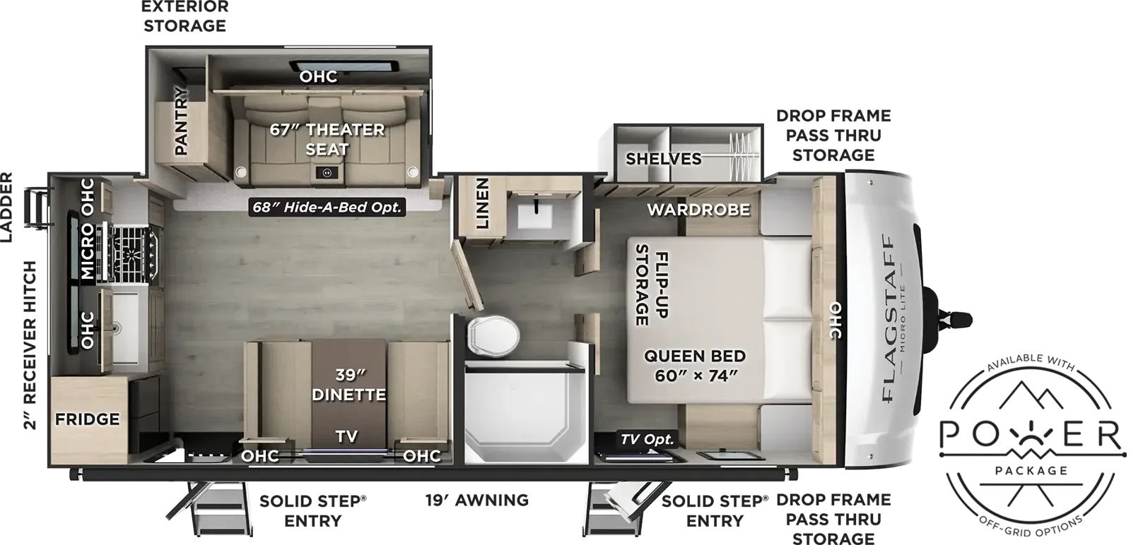 2027 Forest River Flagstaff Micro-Lite   25SRK floorplan