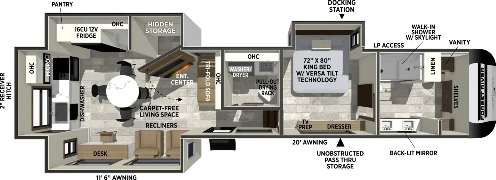 2027 Forest River Impression 360MYR floorplan
