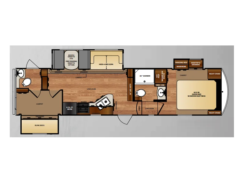 2016 Forest River Wildcat 31SAX floorplan