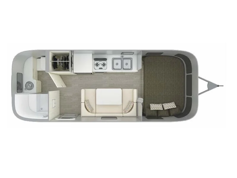 2019 Airstream Sport Series 22FB floorplan