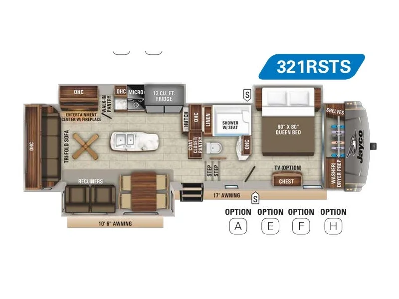 2020 Jayco Eagle 321RSTS floorplan