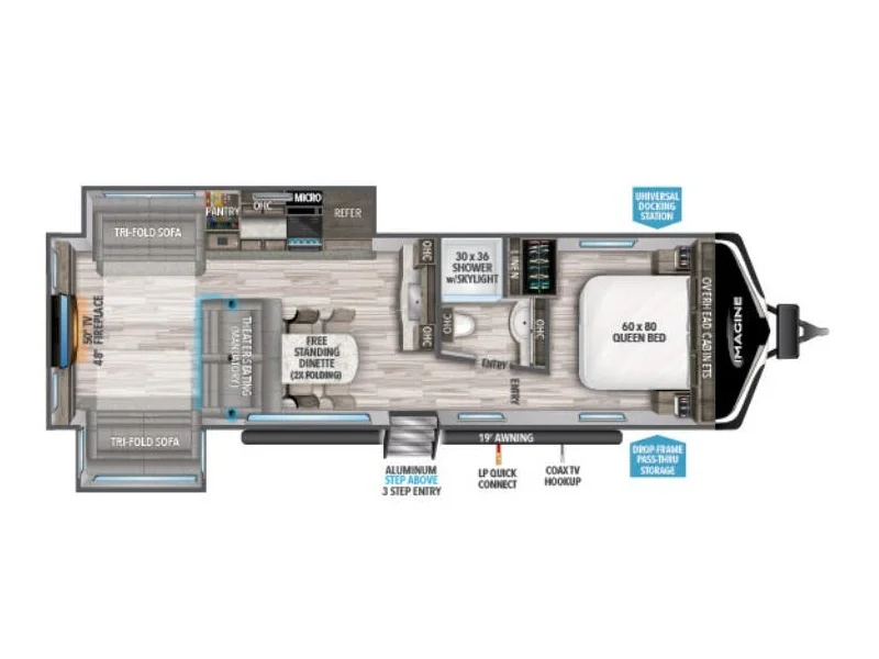 2022 Grand Design IMAGINE 3100RD floorplan