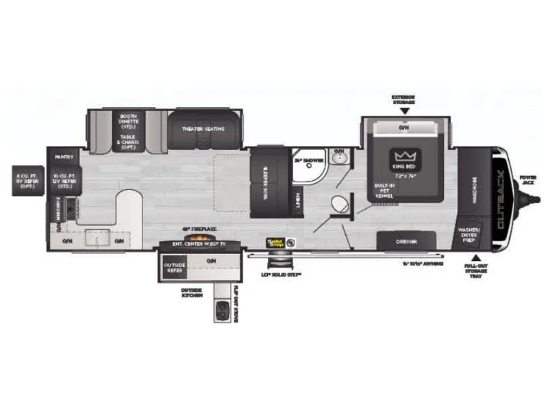 2022 Keystone RV OUTBACK 332ML floorplan
