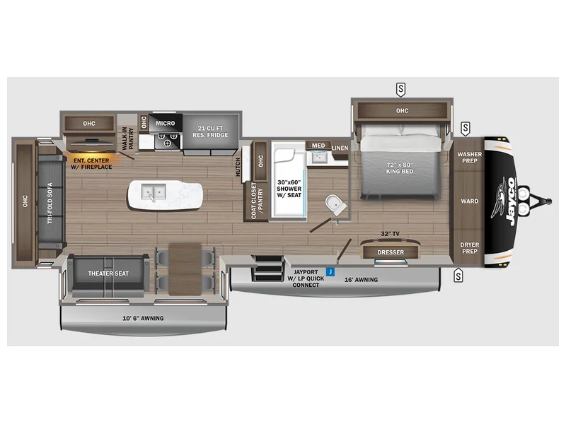 2023 Jayco EAGLE 330RSTS floorplan