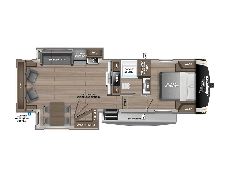 2023 Jayco Eagle HT 27RL floorplan