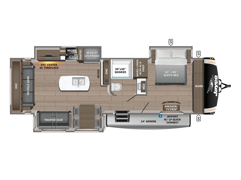 2023 Jayco Eagle HT 294CKBS floorplan