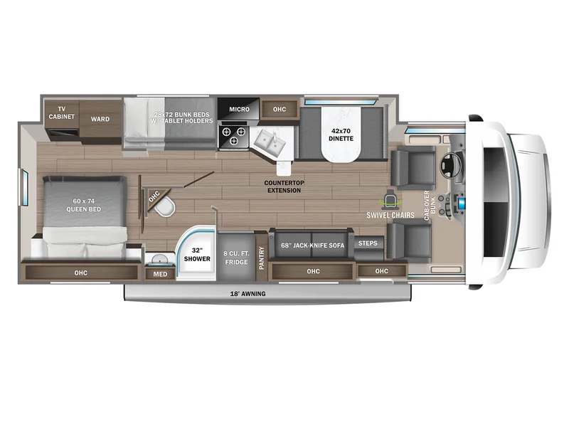 2023 Jayco Greyhawk 31F floorplan