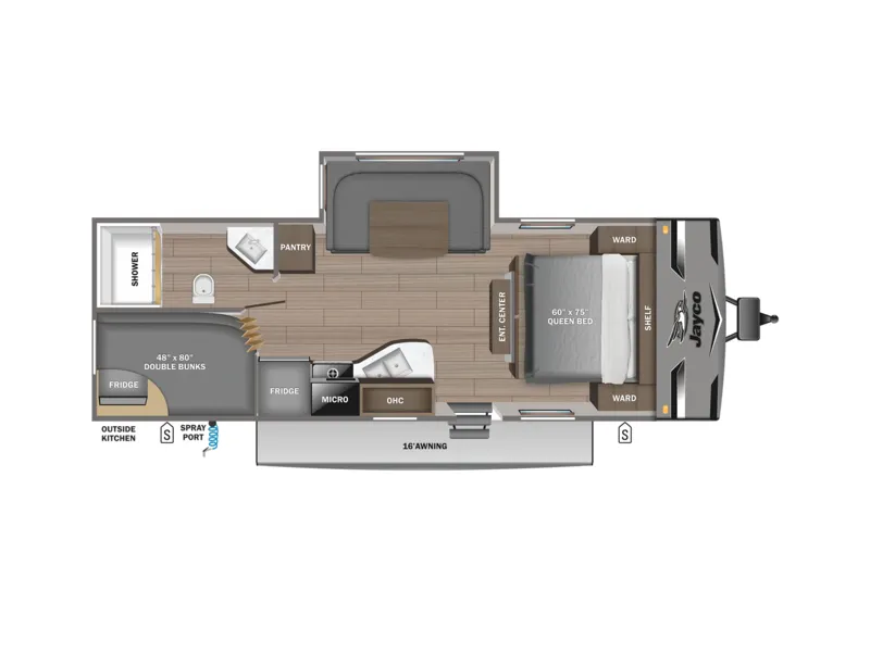 2023 Jayco Jay-Flight SLX 242BHSW floorplan