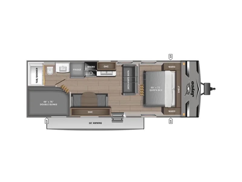 2021 Jayco Jay-Flight 264BHW floorplan