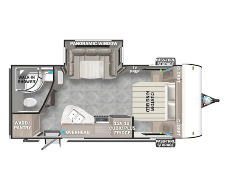 2021 Forest River Evo 2160RBX floorplan
