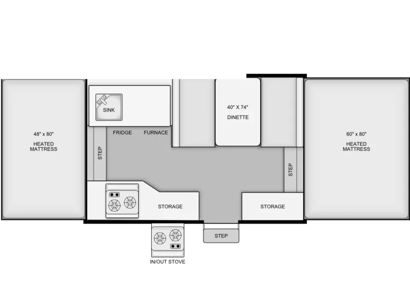 2024 Forest River Flagstaff 206LTD floorplan