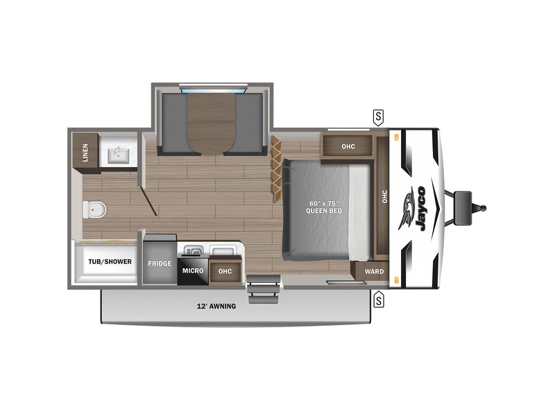 2021 Jayco Jay-Flight 183RBW floorplan