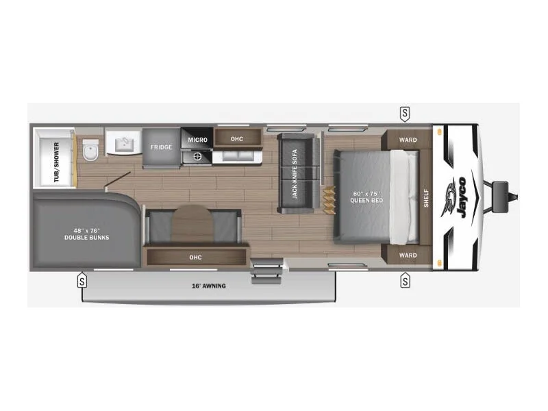 2024 Jayco Jay-Flight 260BHW floorplan