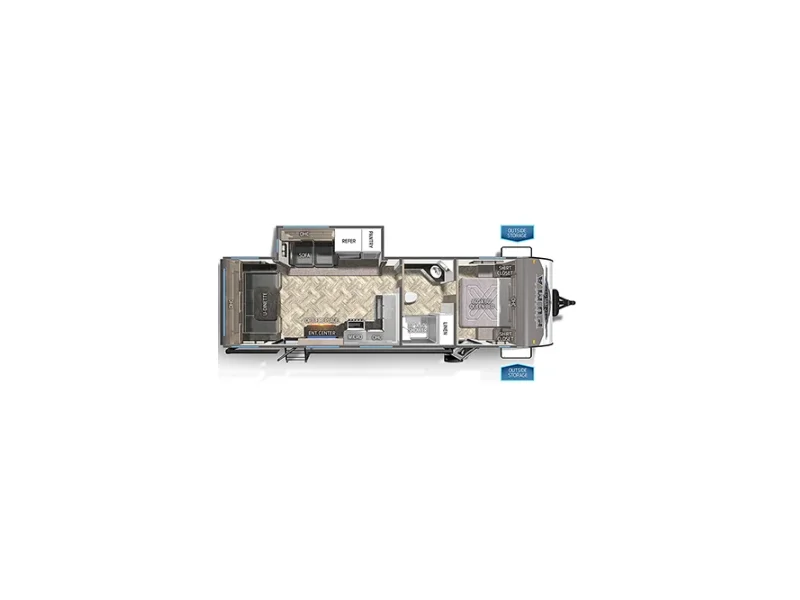 2023 Palomino Puma 26RLS floorplan