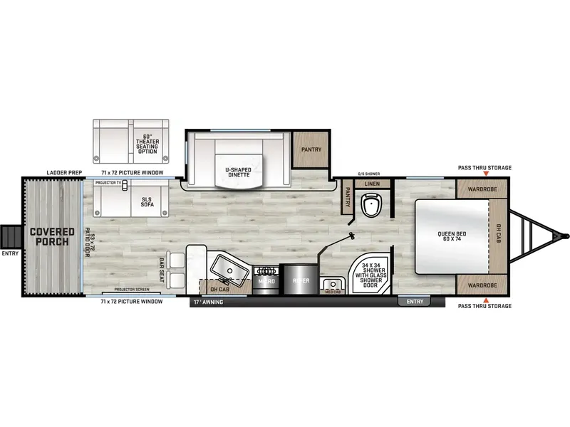 2025 Coachmen RV CATALINA 283EPIC floorplan