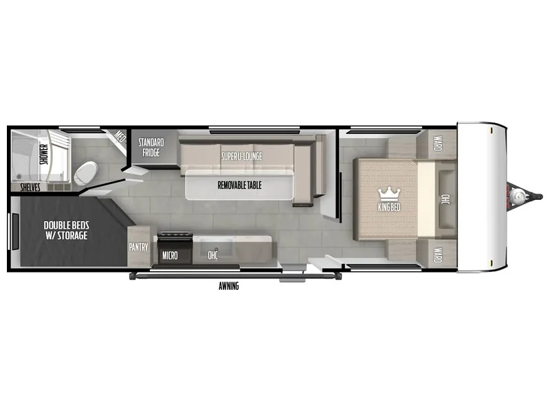 2025 Forest River Salem 266BHLE floorplan