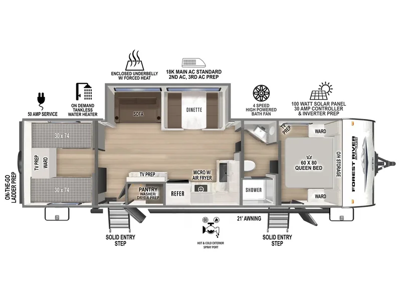 2026 Forest River Surveyor Camp Series 29CAMP floorplan