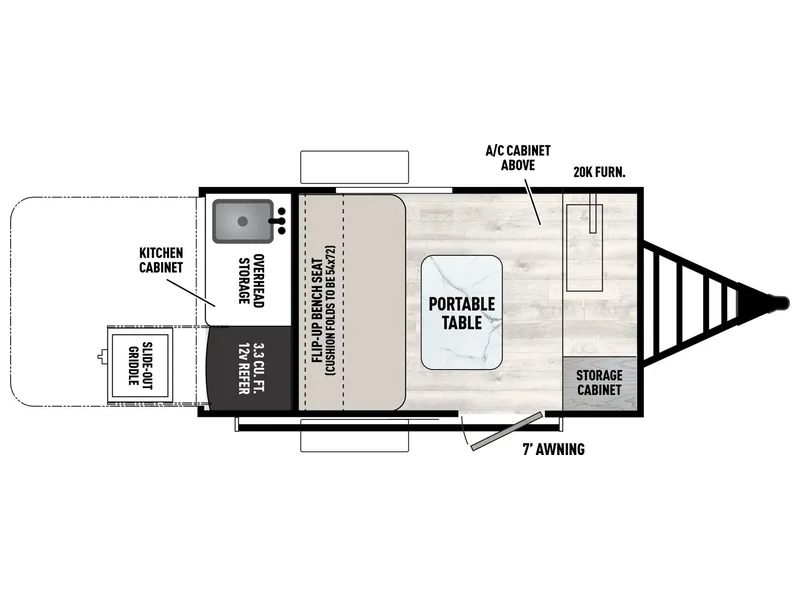 2025 Forest River Viking ROK 8000ROK floorplan