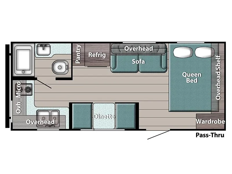 2027 Gulf Stream CONQUEST 199RK floorplan