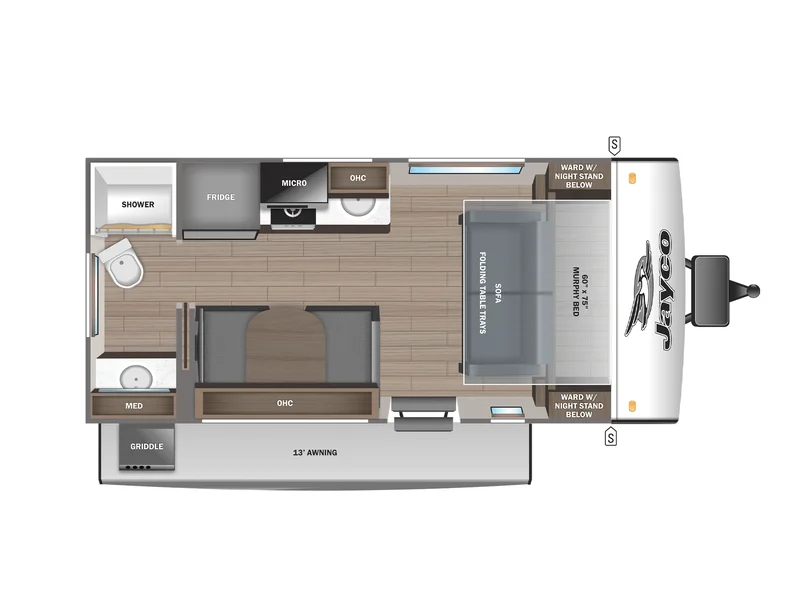 2025 Jayco Jay-Feather Air 15MRB floorplan
