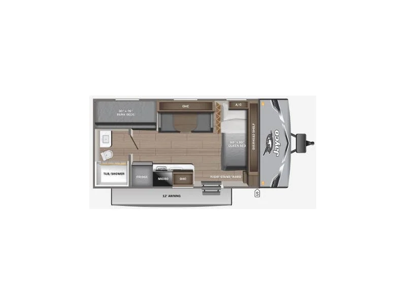 2025 Jayco Jay-Flight 175BHW floorplan
