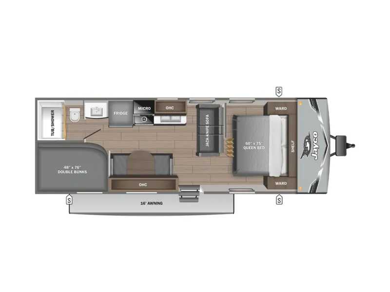 2025 Jayco JAY FLIGHT 260BH floorplan