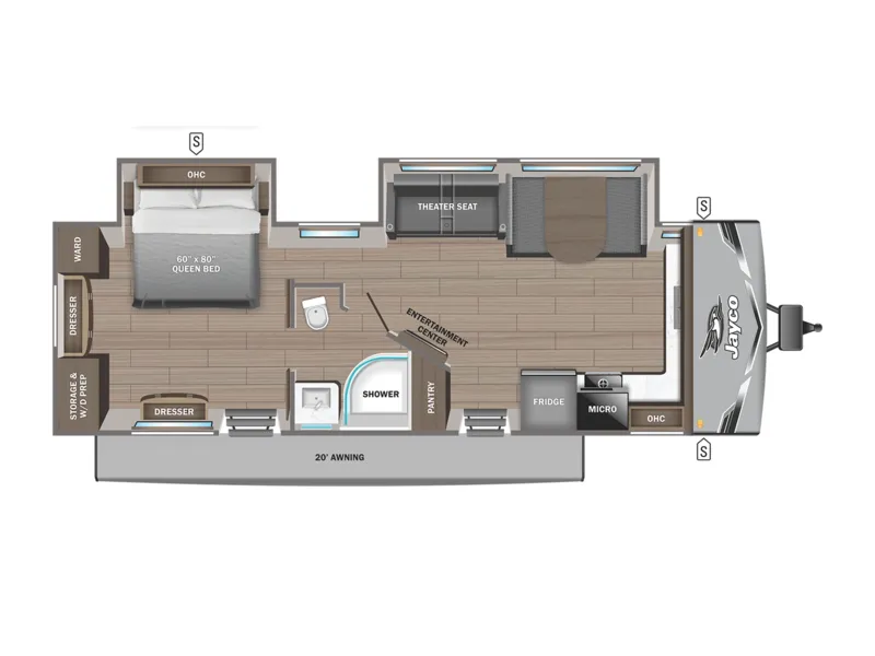 2025 Jayco JAY FLIGHT 280FKS floorplan