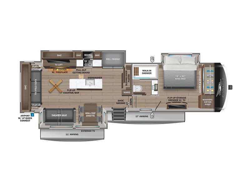 2025 Jayco Pinnacle 38KPTS floorplan