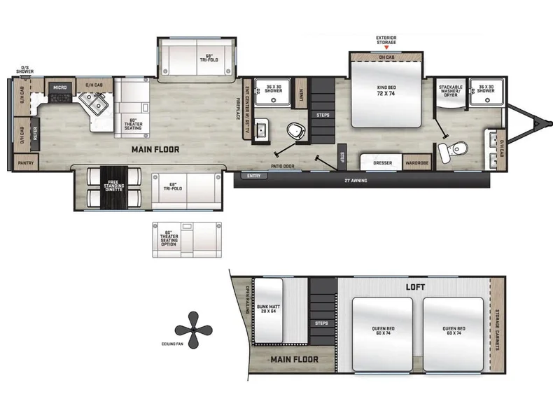 2026 Coachmen RV CATALINA DESTINATION 44CONDO floorplan
