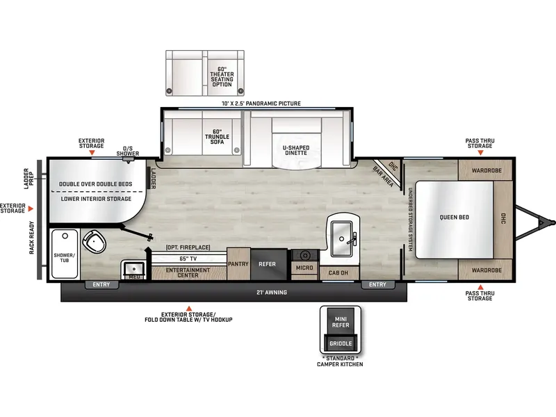 2027 Coachmen RV CATALINA LEGACY 273DBHCKLE floorplan