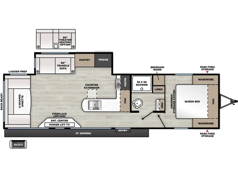 2026 Coachmen RV CATALINA LEGACY 283RNR floorplan