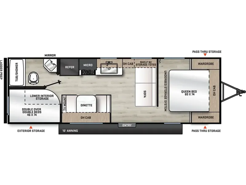 2026 Coachmen RV CATALINA SUMMIT 261BH floorplan