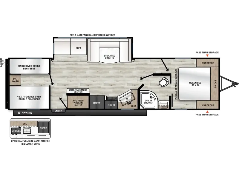 2026 Coachmen RV CATALINA LEGACY 281QBUNK floorplan