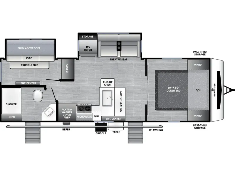 2027 Coachmen RV FREEDOM EXPRESS 271BHE floorplan