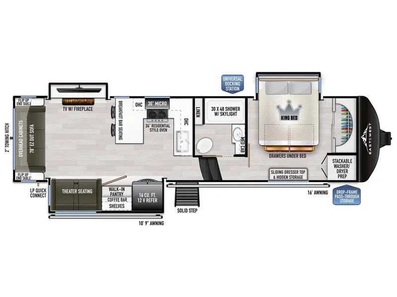 2026 East To West AHARA 297MK floorplan