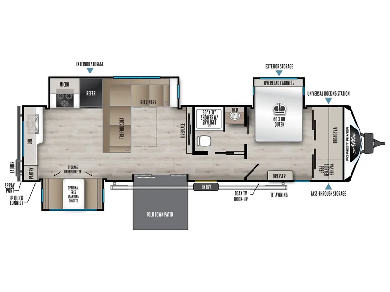 2026 East To West ALTA 3175RK floorplan