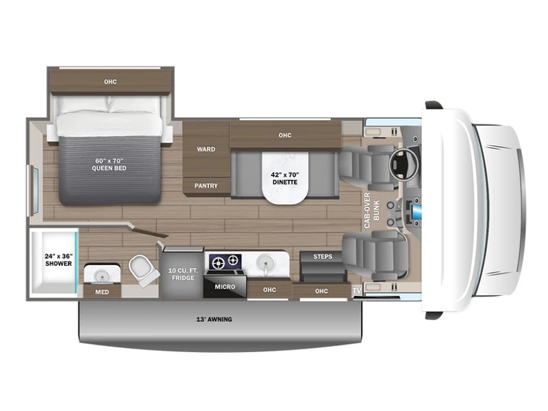 2026 Entegra Coach ODYSSEY 22CF floorplan