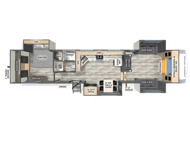 2026 Forest River CARDINAL 35FL floorplan