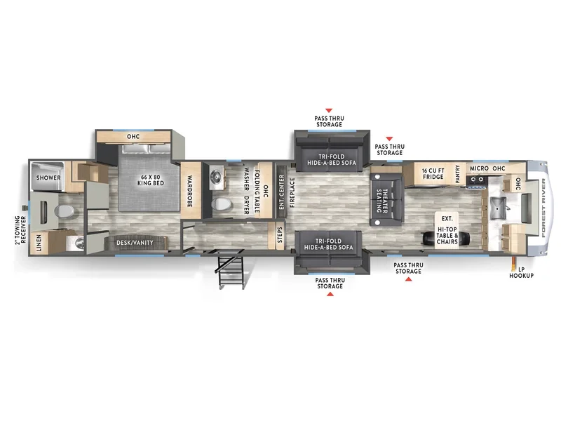 2026 Forest River CARDINAL 37GALLEY floorplan