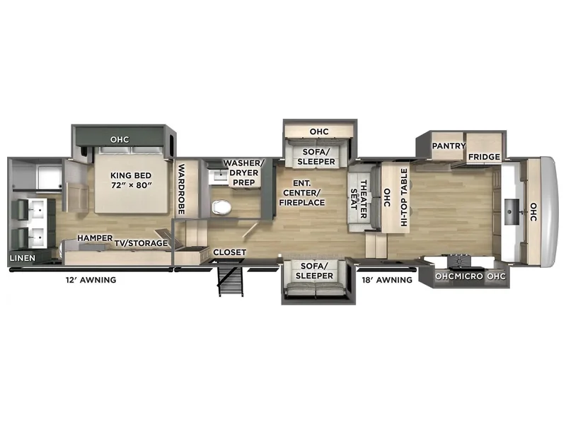 2026 Forest River COLUMBUS 388FKH floorplan