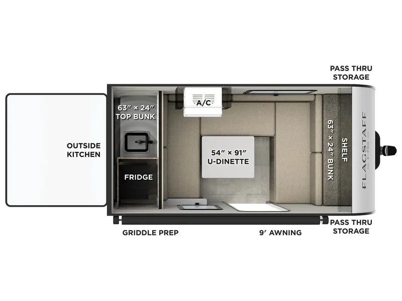 2026 Forest River Flagstaff E-PRO E11LE floorplan