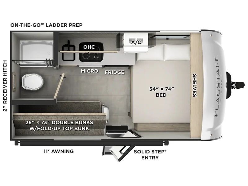 2026 Forest River Flagstaff E-PRO E13LE floorplan