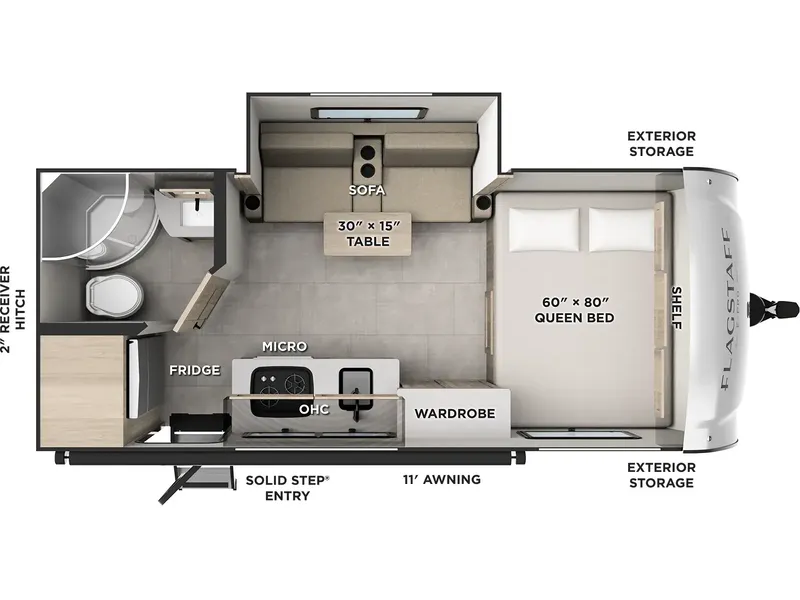 2026 Forest River Flagstaff E-PRO E19LE floorplan
