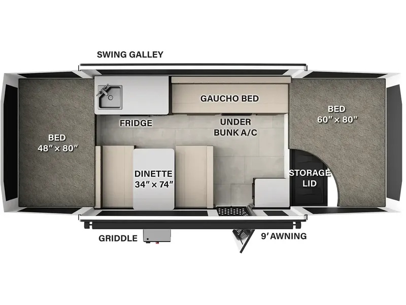 2026 Forest River Flagstaff MAC 193MT floorplan