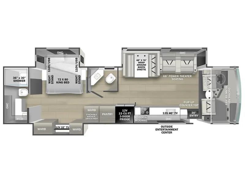 2025 Forest River FR3 35G floorplan