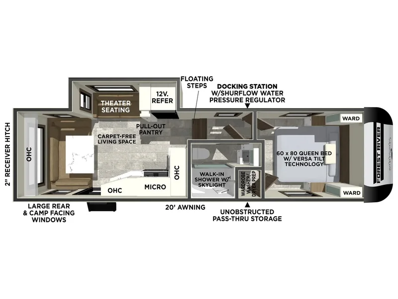2026 Forest River Impression 242RD floorplan